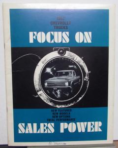 1967 Chevrolet Truck Dealer Salesman New Model Intro Sales Brochure Booklet