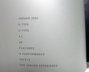 2005 Jaguar X S XJ XK Types Color Sales Brochure Original