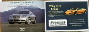 Bentley Lamborghini Rolls-Royce Ultimate Motor Works Sales Brochure Original