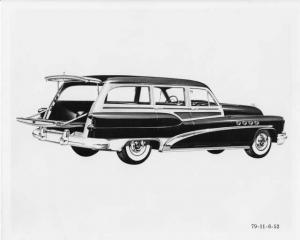 1953 Buick Roadmaster Model 79 Woody Station Wagon Press Photo 0054