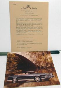 1979 Limited Edition Cadillac Eldorado Convertible Introduction Invitation Set