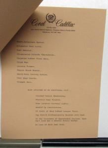1979 Limited Edition Cadillac Eldorado Convertible Introduction Invitation Set