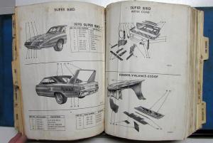 1970 Mopar Parts Book Plymouth Dodge Cuda Challenger R/T GTX Road Runner Charger
