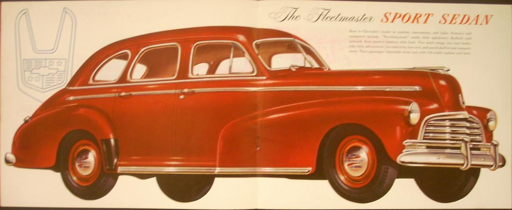 1946 Chevy Car Owners Manual Stylemaster Fleetmaster Fleetline Station Wagon 