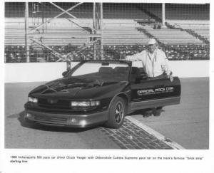 1988 Oldsmobile Cutlass Supreme Indy 500 Pace Car Press Photo 0038 Chuck Yeager