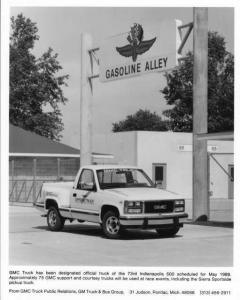 1989 GMC Sierra Sportside Pickup Indianapolis 500 Support Truck Press Photo 0036