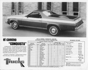 1973 Chevrolet El Camino Conquista Truck Press Photo 0024