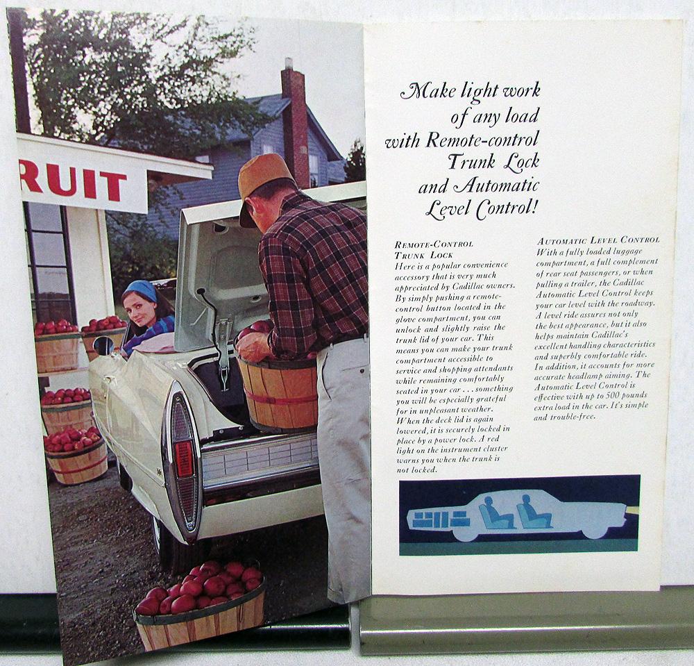 1967 Cadillac Accessories Options Dealer Sales Brochure Catalog Original