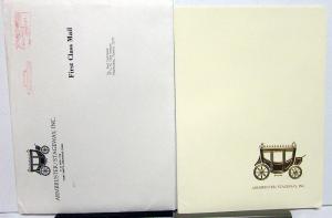 1977 Armbruster Stageway Dealer Sales Brochure W/Folder Six Door Limo Cadillac