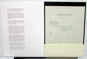 1977 Armbruster Stageway Dealer Sales Brochure W/Folder Six Door Limo Cadillac