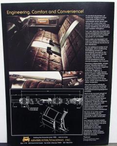 1977 Armbruster Stageway Dealer Sales Brochure W/Folder Six Door Limo Cadillac