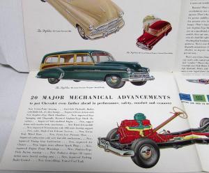 1949 Chevrolet Fleetline Styleline Series Color Sales Folder Original