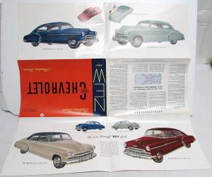 1949 Chevrolet Fleetline Styleline Series Color Sales Folder Original