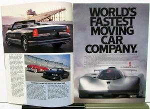 1988 Oldsmobile Brochure Insert Cutlass Indy 500 Pace Car Rick Mears Signed