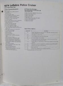 1974 Buick Opel Advanced Product Info Dealers Album - Gran Sport Regal Manta