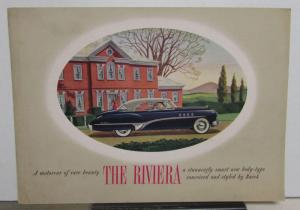 1949 Buick Riviera Model 76-R Color Sales Folder Original Brochure