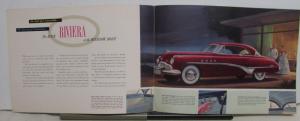 1949 Buick Riviera Model 76-R Color Sales Folder Original Brochure