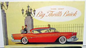 1957 Buick Roadmaster Super Century Wagon Super Special XL Sale Brochure Orig
