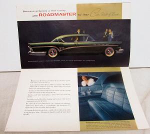 1957 Buick Roadmaster Super Century Wagon Super Special XL Sale Brochure Orig