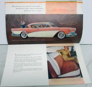 1957 Buick Roadmaster Super Century Wagon Super Special XL Sale Brochure Orig