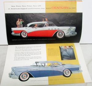 1957 Buick Roadmaster Super Century Wagon Super Special XL Sale Brochure Orig