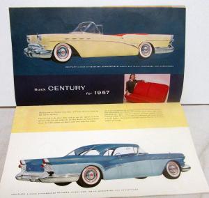 1957 Buick Roadmaster Super Century Wagon Super Special XL Sale Brochure Orig