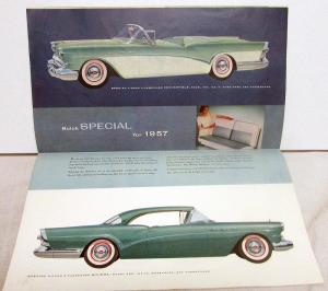 1957 Buick Roadmaster Super Century Wagon Super Special XL Sale Brochure Orig
