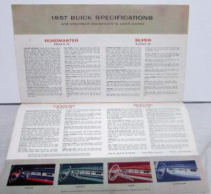 1957 Buick Roadmaster Super Century Wagon Super Special XL Sale Brochure Orig