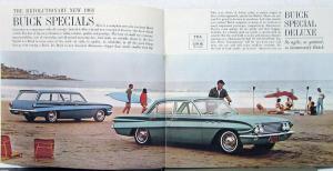1961 Buick Special Deluxe Wagon Sales Mailer Brochure Car on Back Cover Original