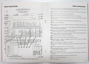 1973 Cadillac Optional Specs Calais DeVille Fleetwood Commercial Chassis Book