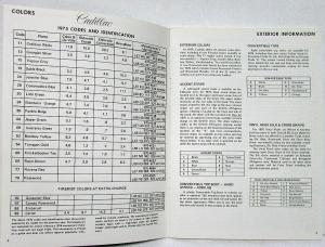 1975 Cadillac Optional Specifications Commercial Eldorado Fleetwood Calais