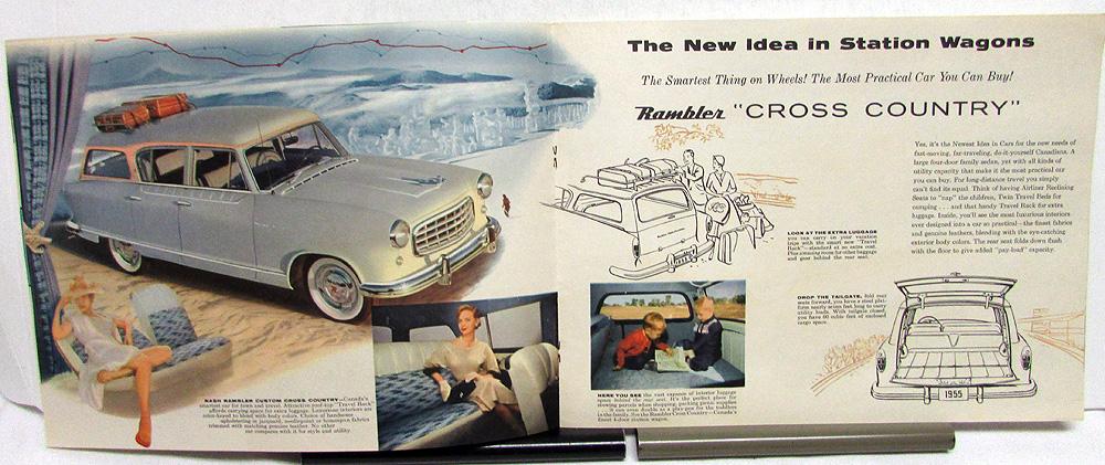 Canadian Rambler 1955 AMC Nash Rambler Canadian Dealer Prestige Sales Brochure Features