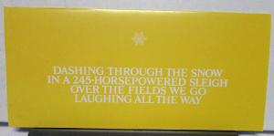 1990 Chevrolet Corvette Santa Claus Punch Out Car Sleigh