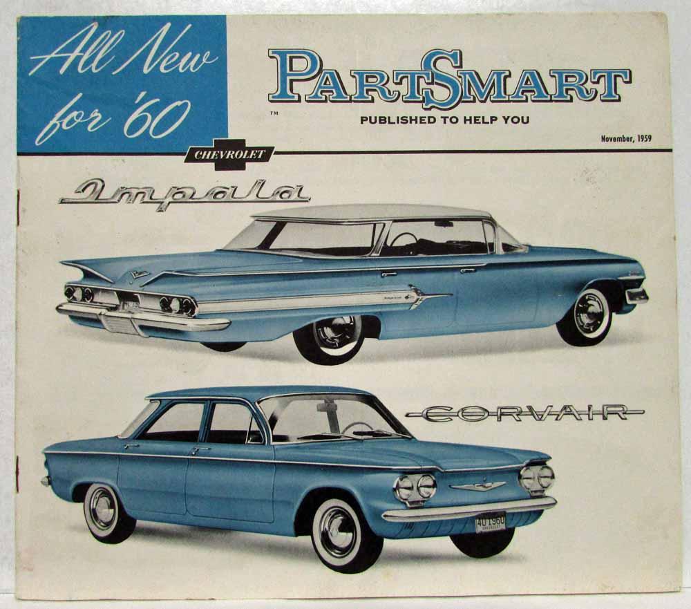 1960 Chevrolet PartsMart Published to Help You Mailer November 1959 Edition