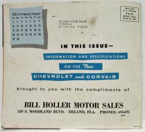 1960 Chevrolet PartsMart Published to Help You Mailer November 1959 Edition
