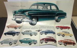 1952 Chevrolet Styleline Bel Air Station Wagon Color Sales Folder Original