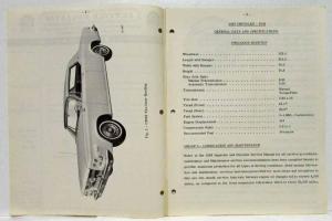 1963 Chrysler 300J Imperial Plymouth Dealer Tech Service Bulletin No 63-34 Dec26