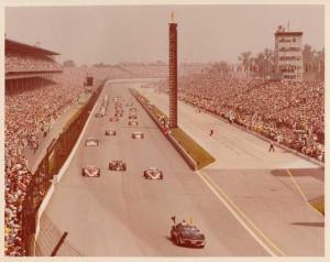 1978 Chevrolet Corvette Pace Car Leading the Pack at Indy - Color Photo 0047