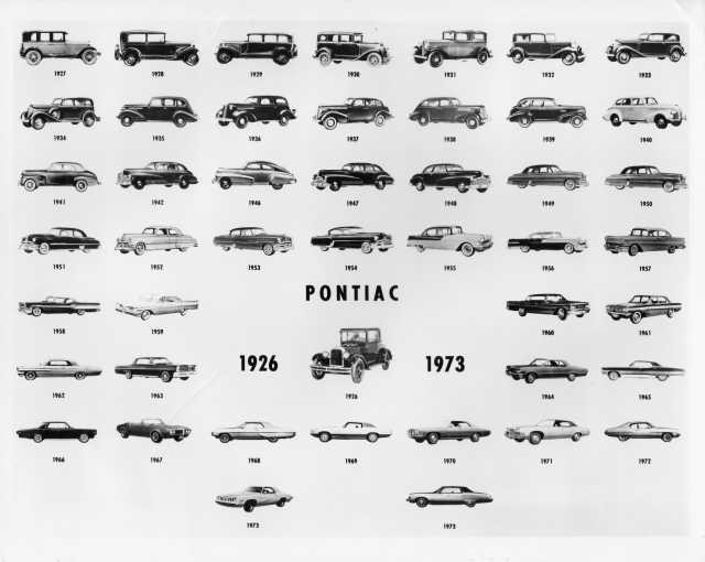 1926-1973 Pontiac History Press Photo 0042