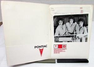 1984 Pontiac Fiero Auto Show Press Kit Triplet Girls Assemble Car