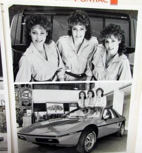 1984 Pontiac Fiero Auto Show Press Kit Triplet Girls Assemble Car