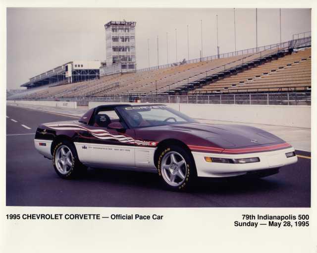 1995 Chevrolet Corvette Indy 500 Official Pace Car Press Photo 0052 - Color