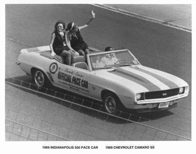 1969 Chevrolet Camaro SS Indianapolis 500 Official Pace Car Press Photo 0059