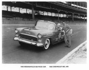 1955 Chevrolet Bel Air Convertible Indy 500 Official Pace Car Press Photo 0061