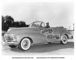 1948 Chevrolet Stylemaster Six-Series Indianapolis 500 Pace Car Press Photo 0062