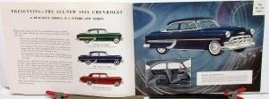 1953 Chevrolet Bel Air Two Ten One Fifty Series Prestige Sales Brochure Original