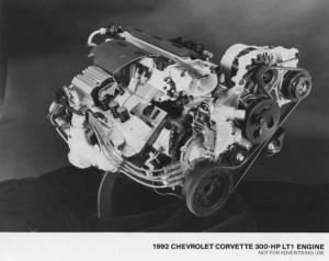 1992 Chevrolet Corvette LT1 Engine Cutaway Press Photo 0074