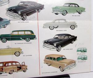 1953 Chevrolet Bel Air Two Ten One Fifty Models Sales Folder No Print Date Orig