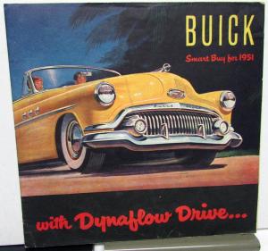 1951 Buick Custom Roadmaster Series 40 70 Dynaflow Canadian Sales Brochure Orig