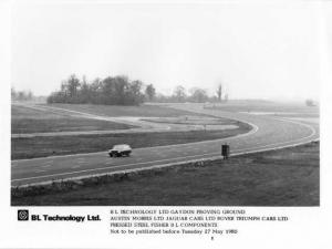 1980 British Leyland Cars Gaydon Proving Ground Press Photo 0019
